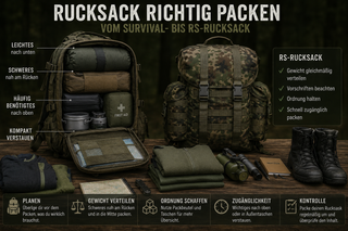 Rucksack richtig packen: Vom Survival- bis zum RS-Rucksack