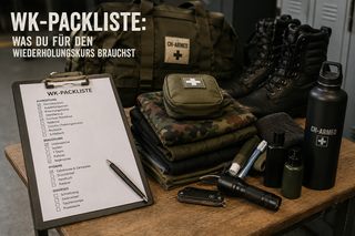 WK-Packliste: Was du für den Wiederholungskurs brauchst