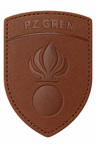 Pz Gren Leder Badge