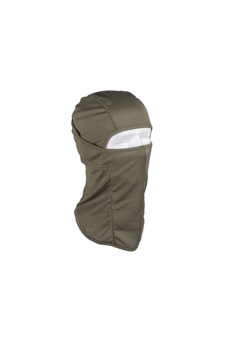 Flexible Sturmmaske Balaclava offen aus 100% Polyester, atmungsaktive und schnelltrocknende Kopfhaube, die Hals, Kinn, Mund und Nase zuverlässig bedeckt, ideal als leichte Unterziehmaske für Helm – weiche, elastische Passform für  Militär, Outdoor, Sport und taktische Einsätze.