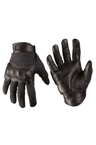 TAKTISCHE HANDSCHUHE LEDER/ARAMID