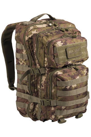 Taktischer Militärrucksack 36L aus robustem 600D Polyester mit PVC-Beschichtung, Molle-System, ergonomisch gepolsterten Schultergurten und Rückenpolsterung aus EVA-Schaum, mehreren Reissverschluss- und Netzfächern sowie Hydropack-Fach – idealer Einsatz- und Outdoor-Rucksack mit hoher Funktionalität und Stauraum.