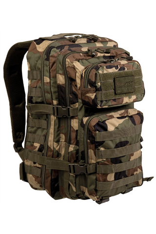 Taktischer Militärrucksack 36L aus robustem 600D Polyester mit PVC-Beschichtung, Molle-System, ergonomisch gepolsterten Schultergurten und Rückenpolsterung aus EVA-Schaum, mehreren Reissverschluss- und Netzfächern sowie Hydropack-Fach – idealer Einsatz- und Outdoor-Rucksack mit hoher Funktionalität und Stauraum.