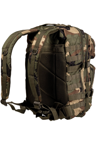 Taktischer Militärrucksack 36L aus robustem 600D Polyester mit PVC-Beschichtung, Molle-System, ergonomisch gepolsterten Schultergurten und Rückenpolsterung aus EVA-Schaum, mehreren Reissverschluss- und Netzfächern sowie Hydropack-Fach – idealer Einsatz- und Outdoor-Rucksack mit hoher Funktionalität und Stauraum.