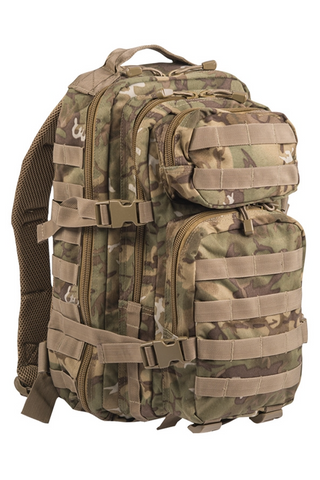 Kompakter taktischer Militärrucksack 20L aus robustem 100% Polyester 600D mit PVC-Beschichtung, EVA-gepolstertem Rücken und ergonomischen Schultergurten, Molle-System, mehreren Reissverschlussfächern und Organizer-Fronttasche – leichter Einsatzrucksack für Outdoor, Alltag und taktische Anwendungen.