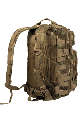 Kompakter taktischer Militärrucksack 20L aus robustem 100% Polyester 600D mit PVC-Beschichtung, EVA-gepolstertem Rücken und ergonomischen Schultergurten, Molle-System, mehreren Reissverschlussfächern und Organizer-Fronttasche – leichter Einsatzrucksack für Outdoor, Alltag und taktische Anwendungen.