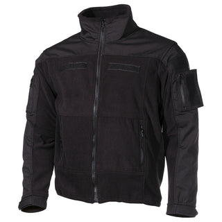 Fleece-Jacke, "Combat", schwarz